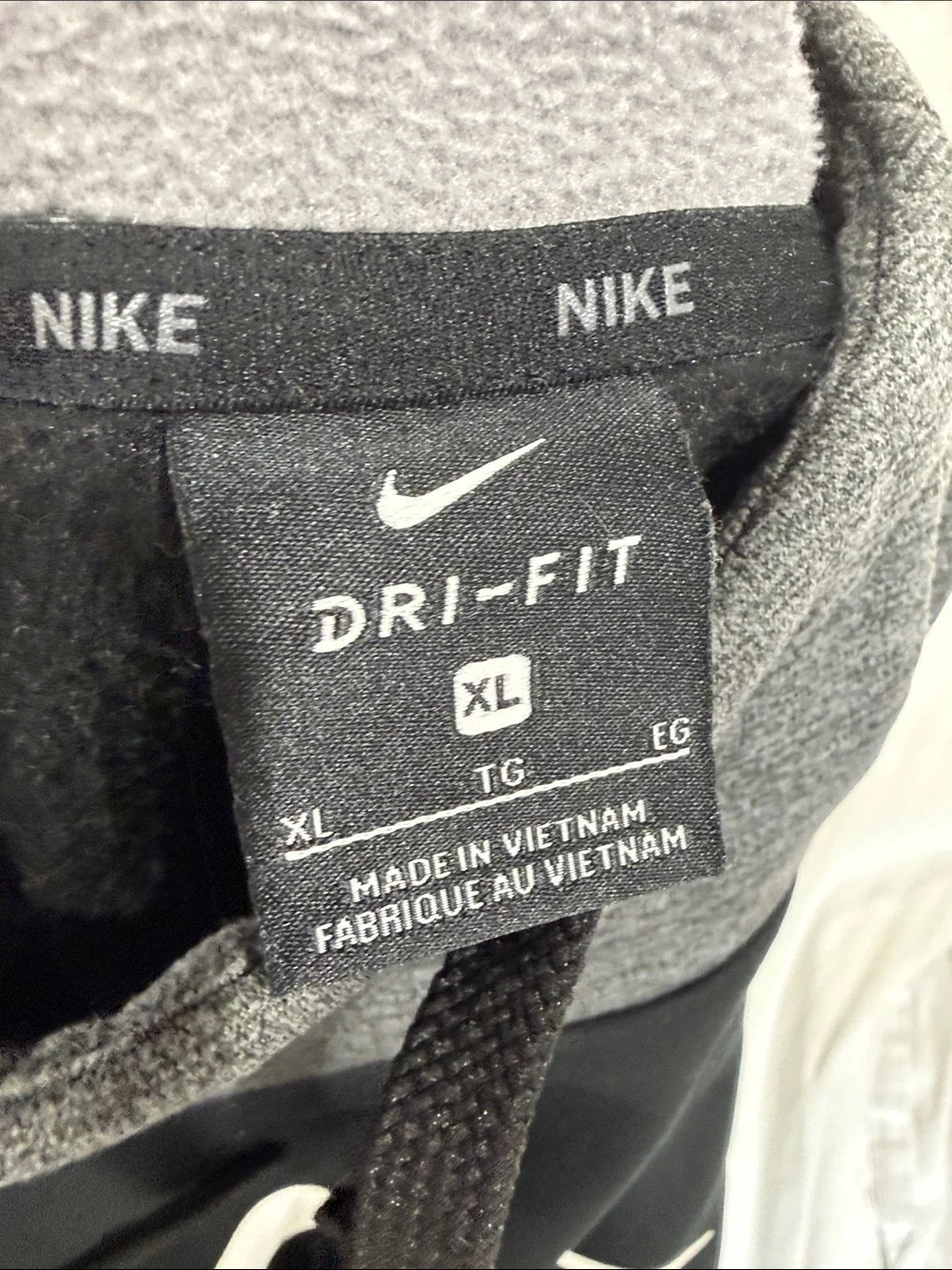 Nike Men’s Dri Fit Black & Gray Hoodie